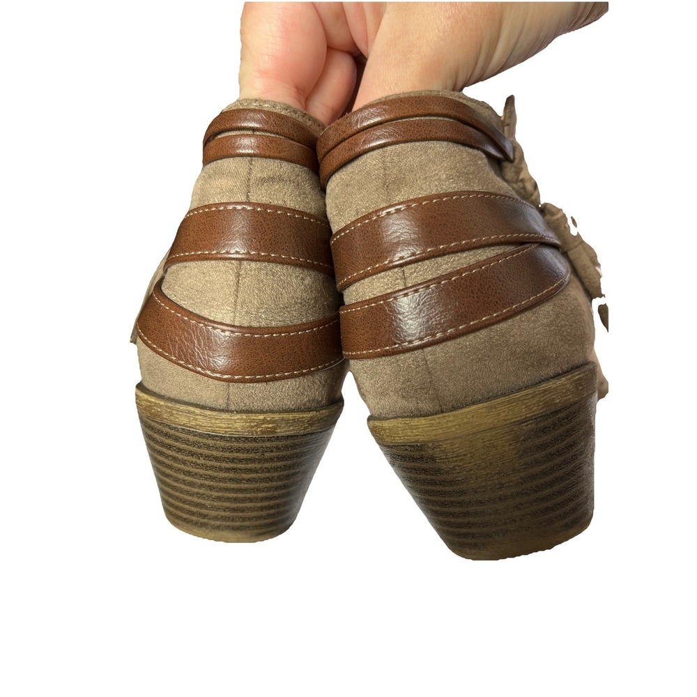LifeStride Paloma Bootie Womens sz 8.5  Brown Western Aesthetic Desert Ranch - Picture 5 of 13